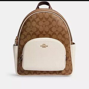 Coach Court Canvas Backpack Purse